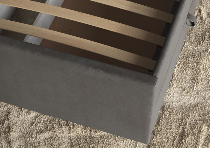 Кровать 160 КР-433-М с настилом из ламелей, Микровелюр Zeekr-72