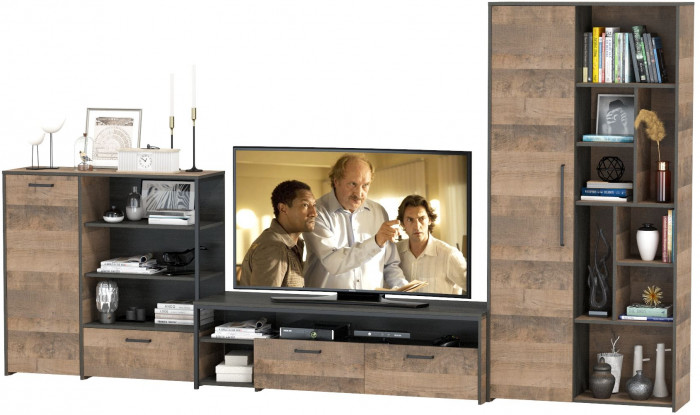 Трувор Гостиная 048, дуб гранж песочный/интра