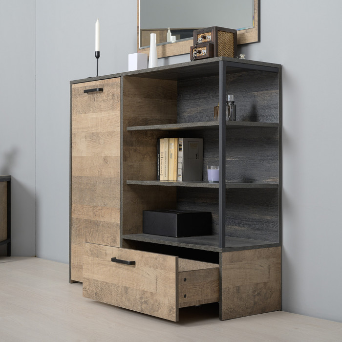 Трувор Гостиная 035, дуб гранж песочный/интра