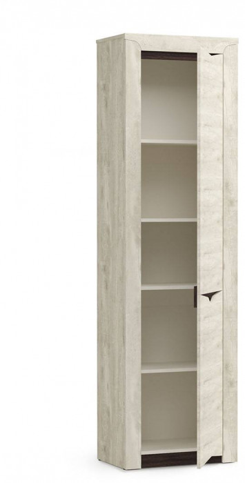 33.14 Лючия шкаф-пенал бетон/венге