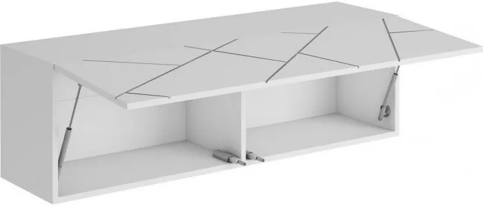 ГРАНЖ Шкаф навесной ШН-004 (Д.1200) (Белый (Шагрень) / Белый софт)