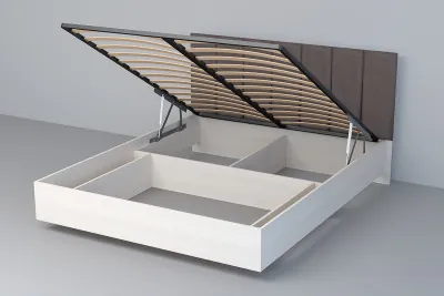 Кровать 1,4 арт.031-М1 (Полосы) - Бодега/Омега 24 (ПМ)