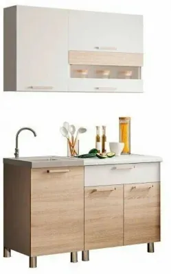 Кухня 1,2м "Айсбери" белый/сонома