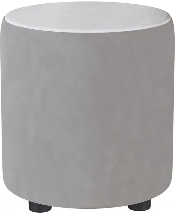 Пуф Пай, светло-серый/мдф холст белый