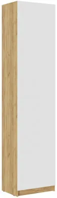 Шкаф Бостон МДФ ШК-003 (Белый глянец, Дуб Крафт Золотой)
