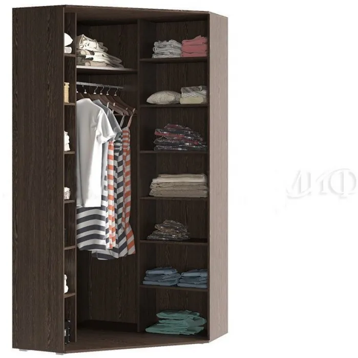 Ким Шкаф угловой универсальный (Дуб Сонома, Графит)