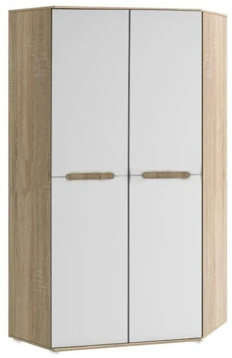 Ким Шкаф угловой универсальный (Дуб Сонома, Графит)