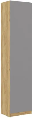 Шкаф Бостон ЛДСП ШК-003 (Серый Шифер, Дуб Крафт Золотой)