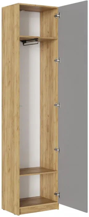 Шкаф Бостон ЛДСП ШК-003 (Серый Шифер, Дуб Крафт Золотой)