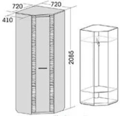 Элана гост. Шкаф угловой