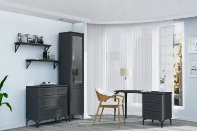 Модульный Кабинет Шарм, набор 3, Антрацит