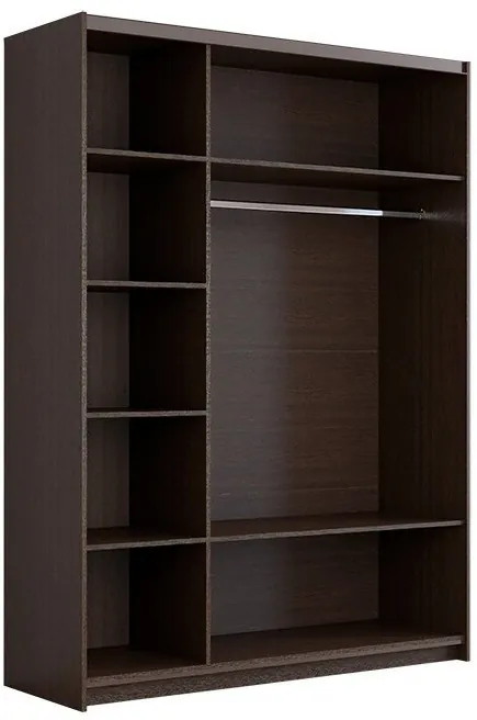 Шкаф-купе Иннэс-5 1400 Ф4/Ф4, Бодега белая