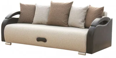 Диван-еврокнижка Амстердам 140, рогожка серая