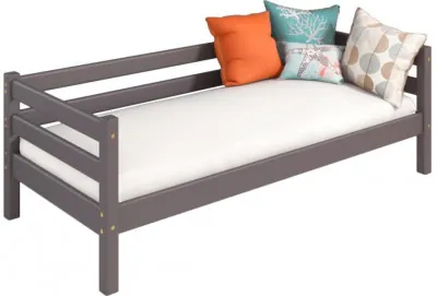 Кровать Соня (вариант 2) с задней защитой, лаванда