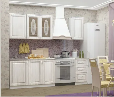 Кухня МДФ Констанция 1700 компоновка 1 (Фисташка)