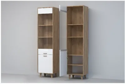 Эго Пенал ПС-1 НГ (Глянец Белый/Дуб Крафт Золотой)