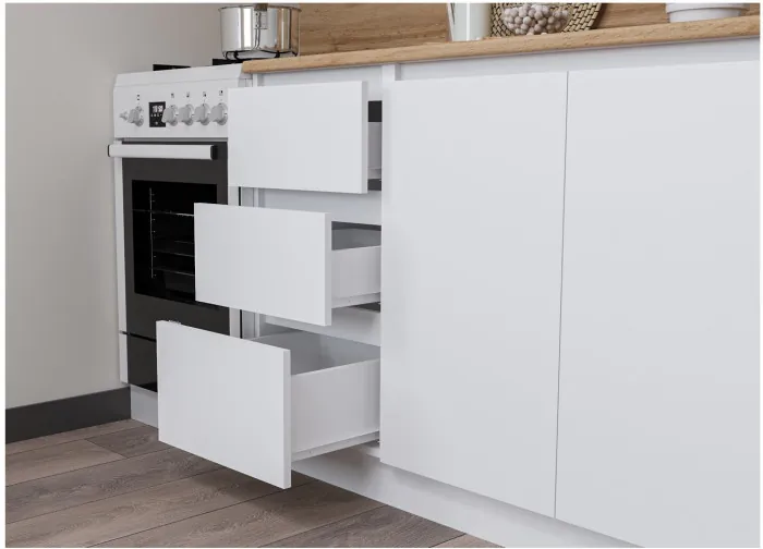 Кухонный гарнитур ЛДСП Мори 2000, Белый