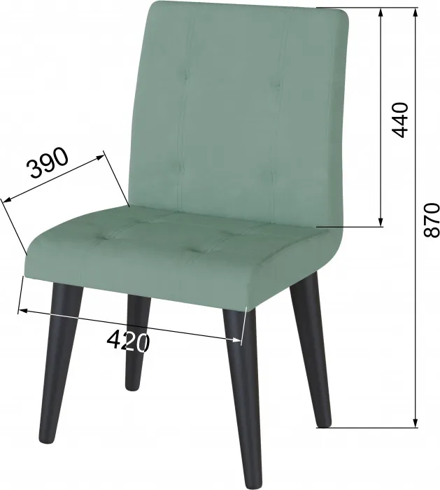 Стул Лилу мятный