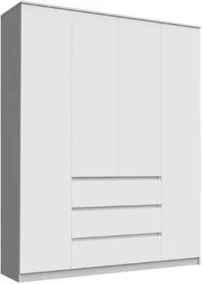 Челси Шкаф 1600 (Белый глянец, Дуб Сонома)