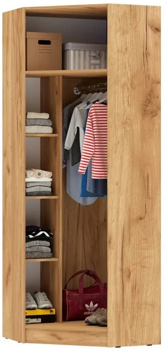 Мартина Шкаф угловой (Дуб Сонома / белый)