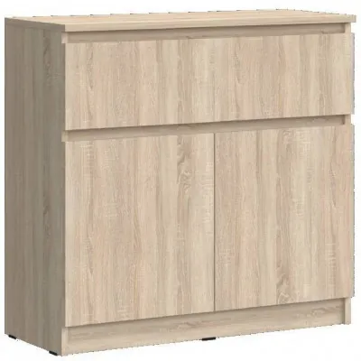 Челси Комод 800 (1 ящик 2 двери) (Дуб Сонома, Дуб Сонома)