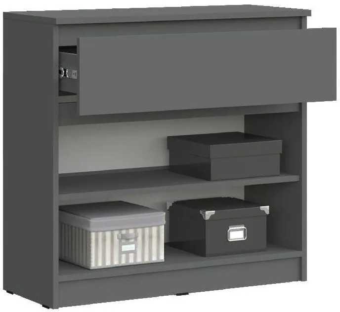 Челси Комод 800 (1 ящик 2 двери) (Дуб Сонома, Дуб Сонома)