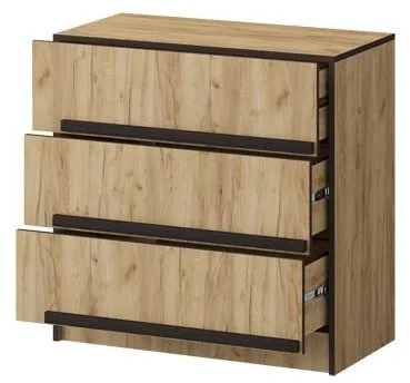 Комод Бастион №1 (Дуб крафт золотой)