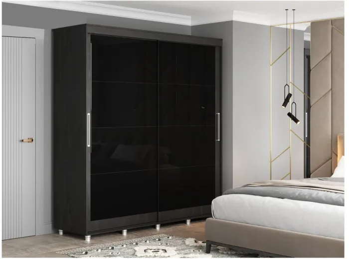 Шкаф-купе Комфорт 12 Прайм EDITION 2,0 (Камень шёлковый / Белое стекло)