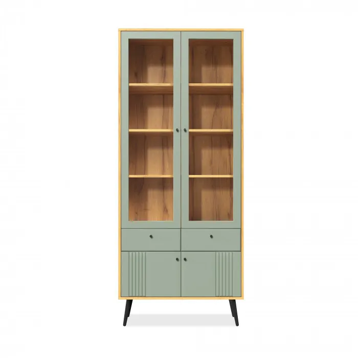 Шкаф-витрина 2-х дверная Вега Саксония