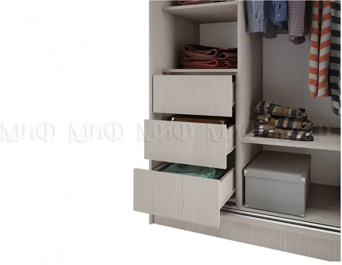 Шкаф-купе Тринити 1 NEW 1350 (Сандал светлый)