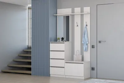 Кэт-1 Вешалка 2, Ясень анкор светлый/Графит