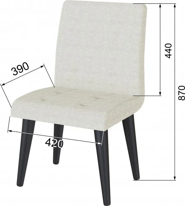 Стул Лилу, снежный