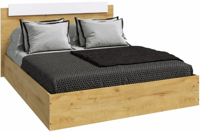 Модульная спальня Эко, композиция 3, вотан/белый гладкий