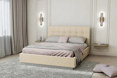 Кровать "Квадрат" арт.004 с настилом ЛДСП, 140х200 - Alysia 003