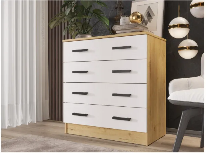 Комод К800, Ясень шимо темный/светлый