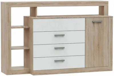 Ангара Комод (Дуб Сонома / белый)