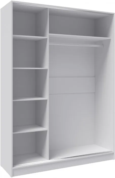 Шкаф-купе Стиль-2 1600, Дуб крафт серый/Дуб крафт белый