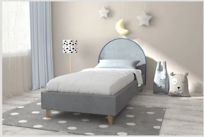 Кровать 0,8 арт.014 (Серый/Дуб Вотан)