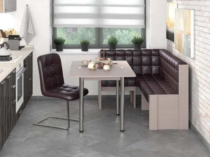 Угловая скамья Квадро Бодега/Умбер