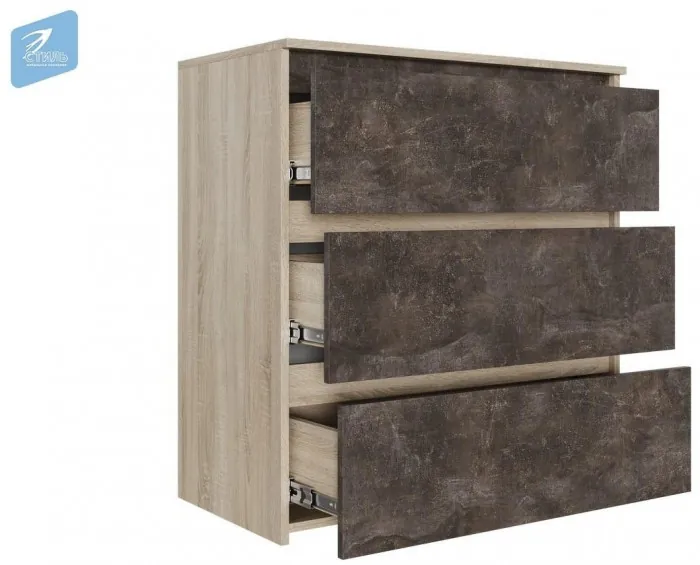 Милано-1 Комод (Белый, Белый)