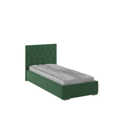 Октавия Кровать интерьерная 900 изумруд ромб, ортопед