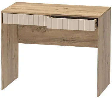 Столик туалетный "Иннэс-7", Крафт золотой/Тирамису матовый