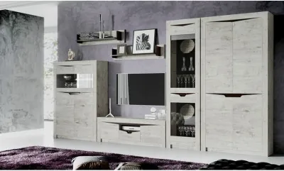 Модульная гостиная Соренто, дуб бонифаций