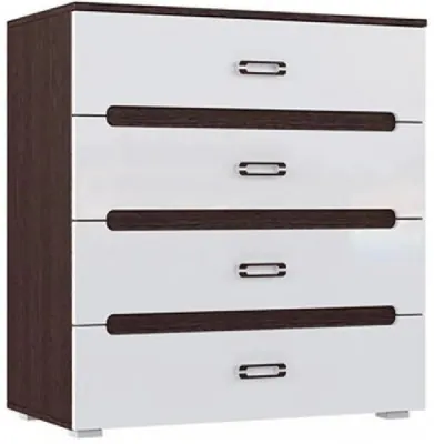 Ким Комод (Венге / Белый глянец)