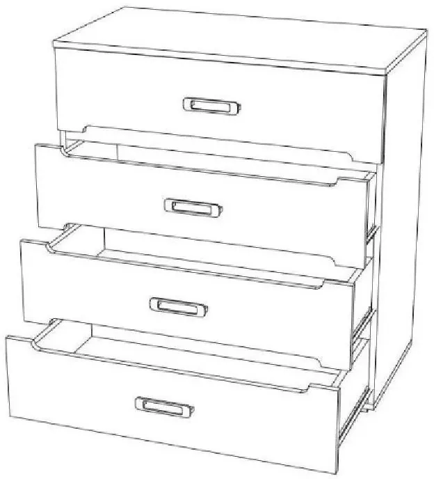 Ким Комод (Венге / Белый глянец)