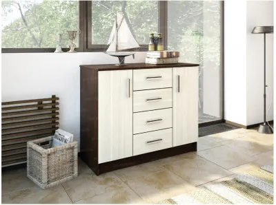 Комод К1000-2Д, Венге/лоредо