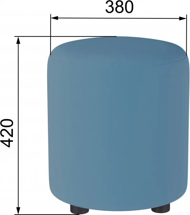 Пуф Рой, светло-голубой