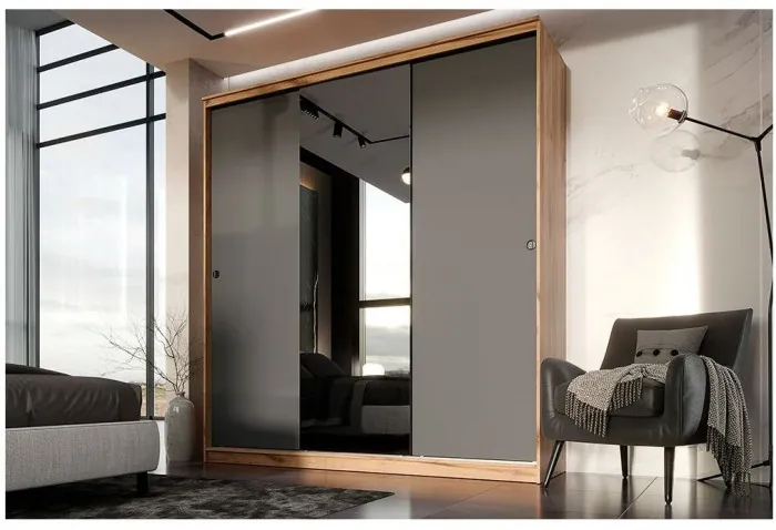 Шкаф-купе Альянс 2000 (Сандал светлый)