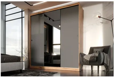 Шкаф-купе Альянс 1500 (Крафт / Графит)