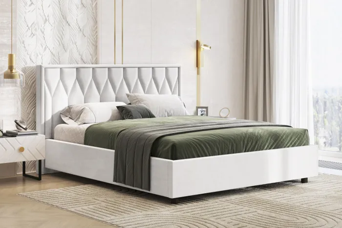 Кровать-10М с подъёмным основанием 1400 белая